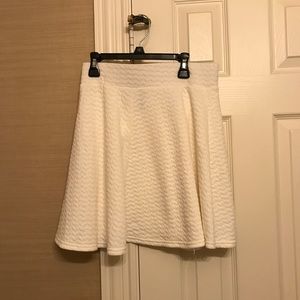 White Skater skirt